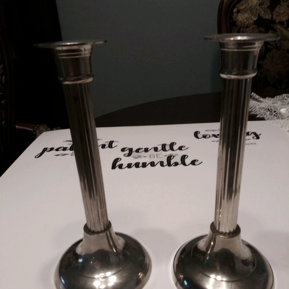COPY - Vintage international silver candle holder